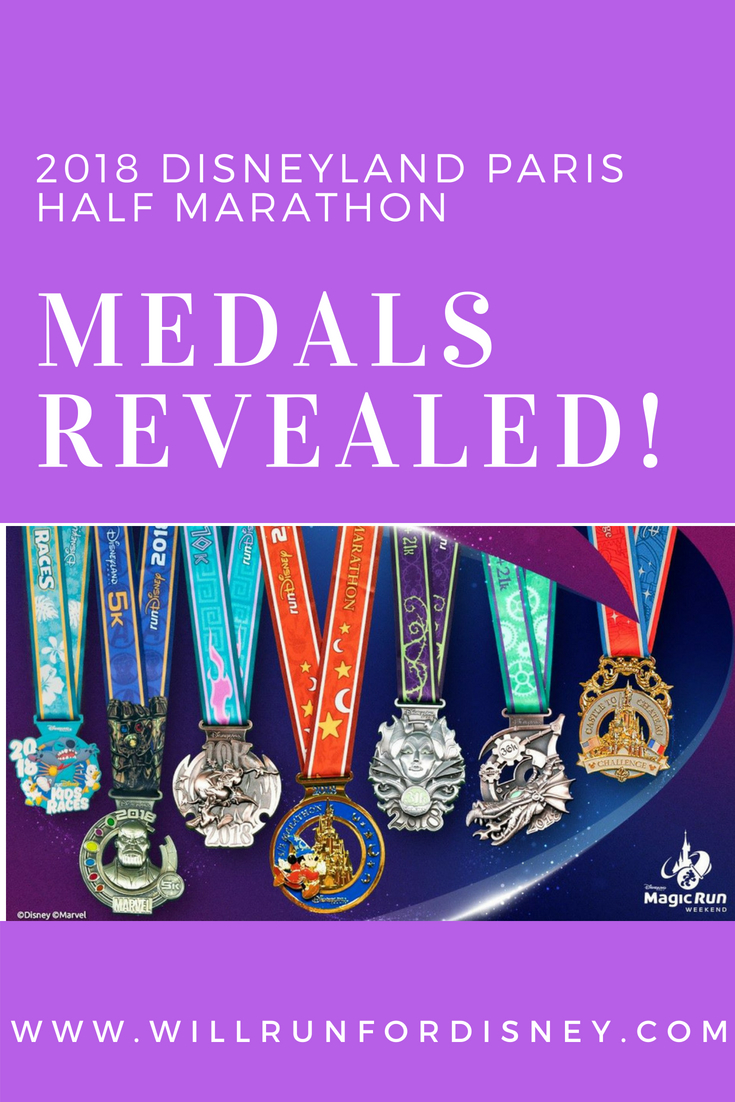 2018 Disneyland Paris Half Marathon Medals REVEALED Will Run For Disney